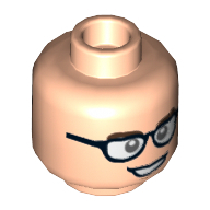 Lego hlava, tělová světlá (6179190)